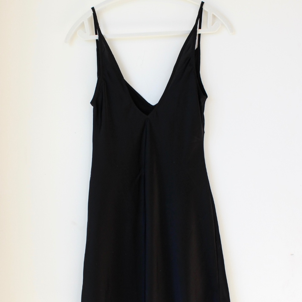 Asos black slip dress size 6